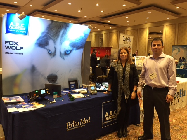 BritaMed's podiatry laser booth at the CPMA conference